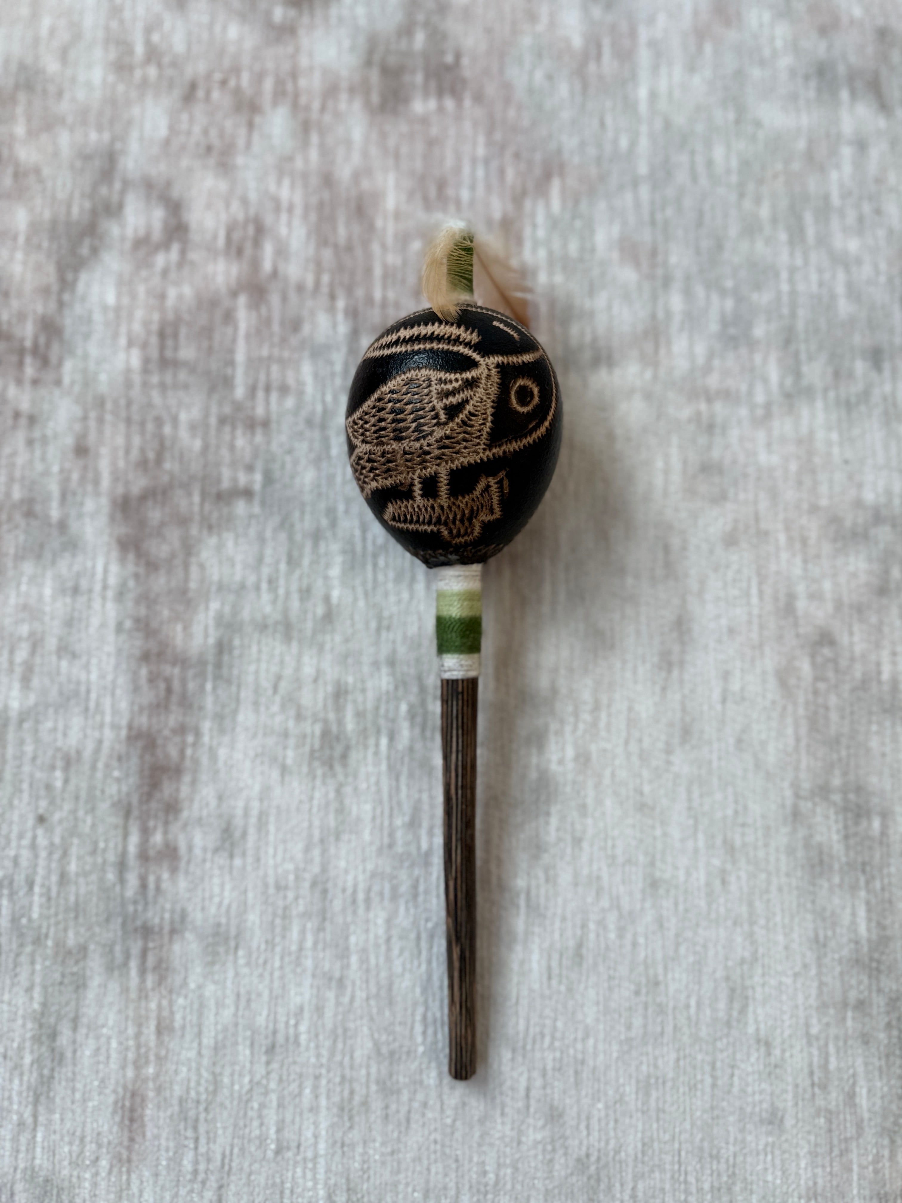 Peruvian Amazon Gourd Rattle