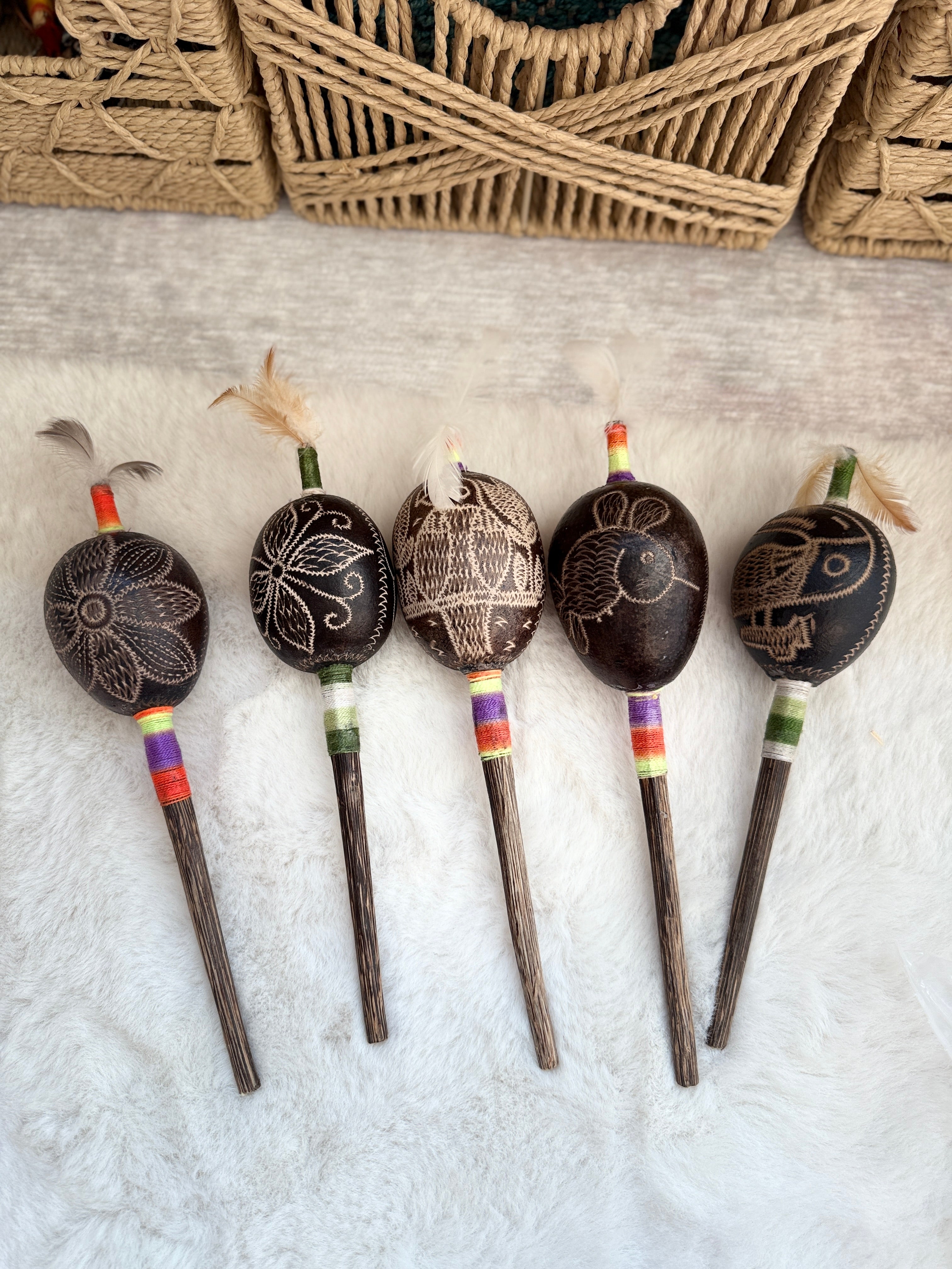 Peruvian Amazon Gourd Rattle