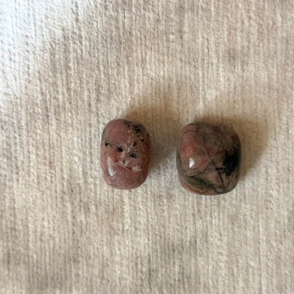 Rodonita / Rhodonite Small Therapy Stone - Pack of 2