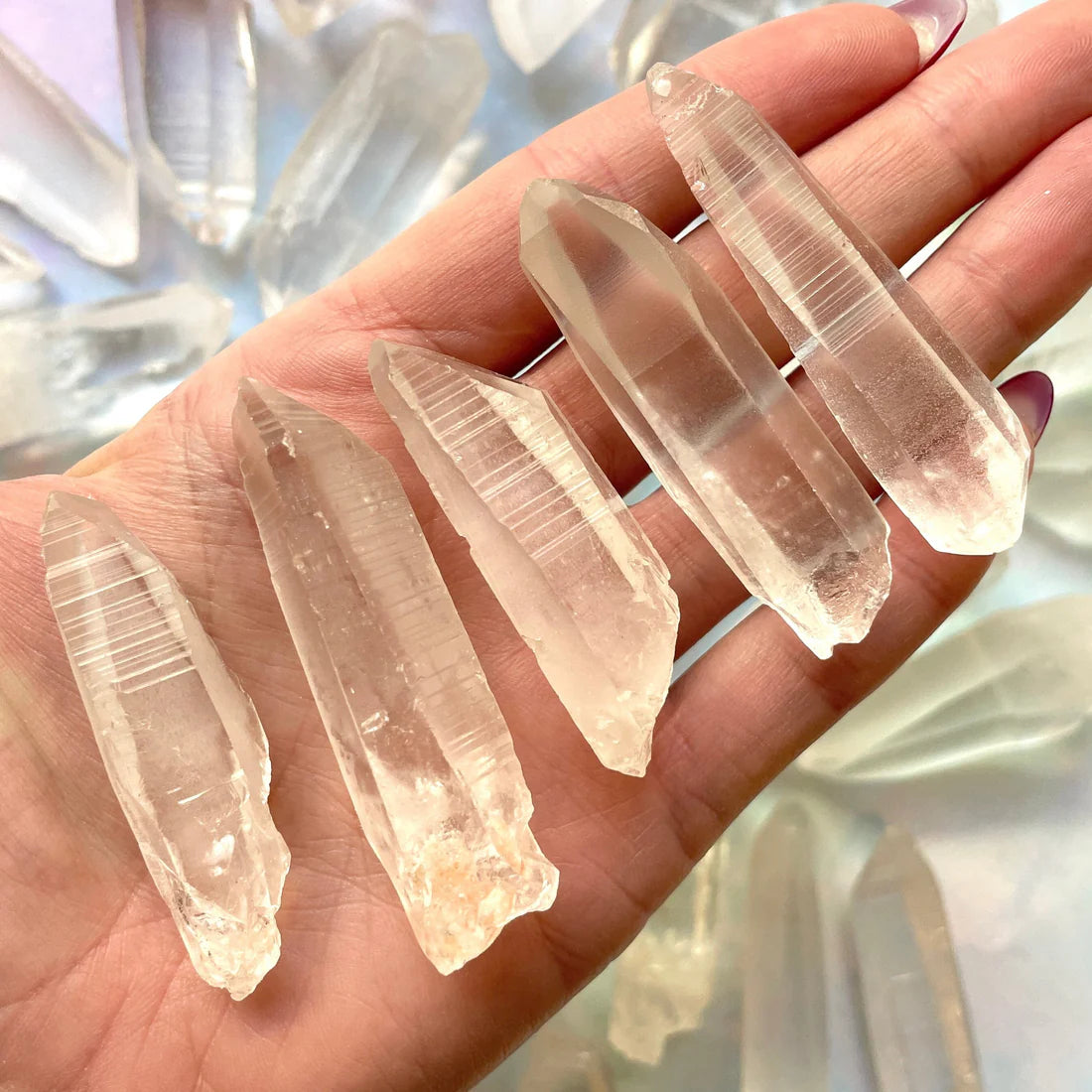 Lemurian Quartz Crystal Points